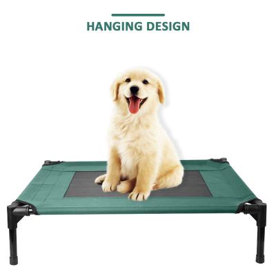 China Travel Raised Detachable Outdoor Breathable Camping Bed Canvas Mesh Puppy Mat Cat Dog Crib Summer Pet Cooling Bed Dog Bed for sale