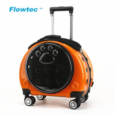 China Pet Accessories Cat Trolley Bag Case Multifunctional Airline Bubble Box Dog Trolley Dog Trolley Portable Outdoor Carrier for sale