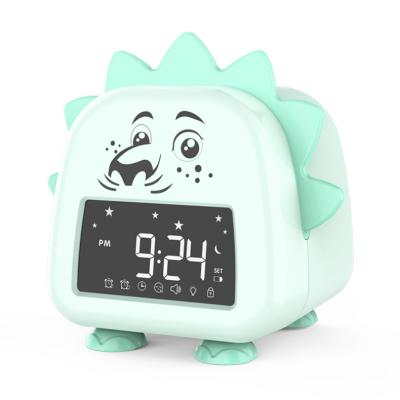 China LUMINOVA Cartoon Lion Design Digital LED Alarm Clock Kids USB Rechargeable Nap Alarm Clocks Night Light Sleep Trainer Lamp Clocks for sale