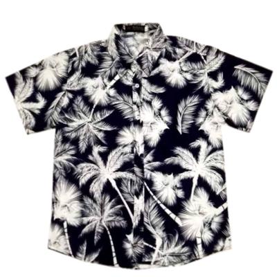 China Hot Sale Custom Wholesale Anti-pilling Digital Printing Mens White Beach Shirts for sale