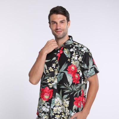 China Custom Wholesale Digital Printing Men's Hawaiian Anti-Pilling Shirts for sale