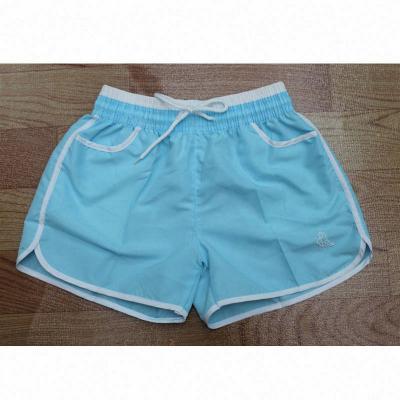 China Anti-Wrinkle Brand Direct Selling Printed Swim Shorts Quick Drying Custom Women's Booty Shorts for sale