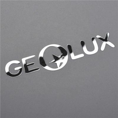 China Slim Appliance Nameplates Nickel Custom Label Brand Labels Metal Logo Custom Logo for sale