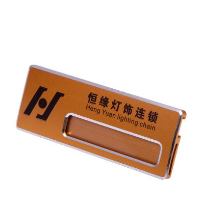 China high quality custom acrylic 3D name badge with pin for sale