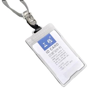 China Fashion Custom High Quality Durable Metal ID Aluminum Retractable Card Holder for sale