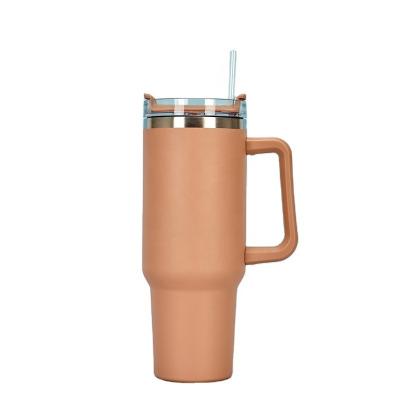 China Sustainable 40oz Large Vacuum Powder Coated Stainless Steel Coffee Mug for sale