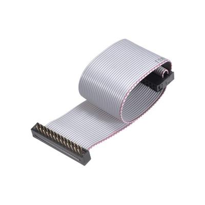 China Flat Electronic IDC Wire Cables FC/FD Connector A 26Pins 2.54mm Pitch 0.2m Length Gray for sale