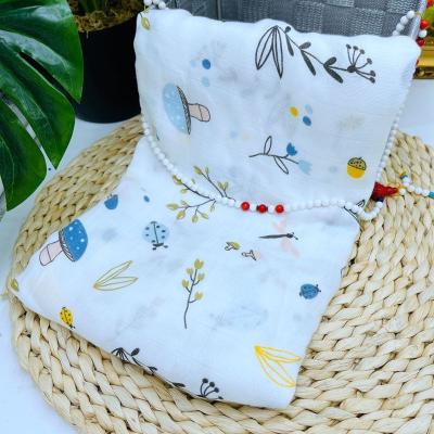 China New Arrival PORTABLE Solid Top Tier Custom Blankets Organic Baby Bamboo Muslin Wrap Wrap for sale