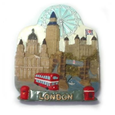 China Shape Polyresin London Souvenir Tourist Fridge Magnet for sale