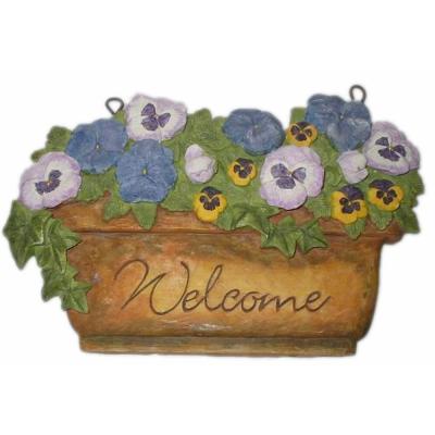 China Welcome sign wall decoration garden, decorative garden product, garden hanging decoration for sale