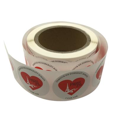 China Waterproof Round Stickers Labels On Cute Bun Stickers For Cake Packaging Seal Labels Handmade Sticker for sale