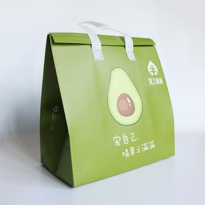 China Recyclable High Quality Promotional Custom Pp Non Woven Kids Lunch Bag Portable Food Insulated Picnic Bag for Women for sale