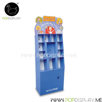 China Recyclable Paper Floor Material Corrugated Cardboard Standing Display For Toy for sale