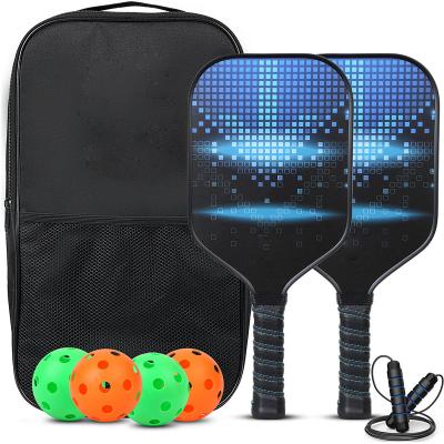 China Portable/ Durable/ Eco-Friendly Warterproof /Light Weight /Comfortable USAPA Custom Professional Edgeless Rough Surface T700 Carbon Selkirk Glass Fiber Wholesale Pickleball Paddle Set for sale