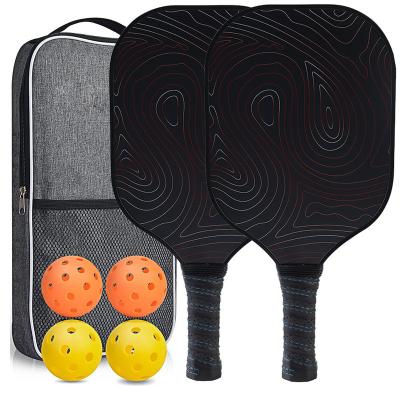 China Portable/Durable/Eco-Friendly/Warterproof/Light Weight/Comfortable Custom Pro Pickleball Paddle Carbon Fiber Pickleball Set USAPA Approved Fiberglass Surf Pala Pickleball Padd Padel Rackets for sale