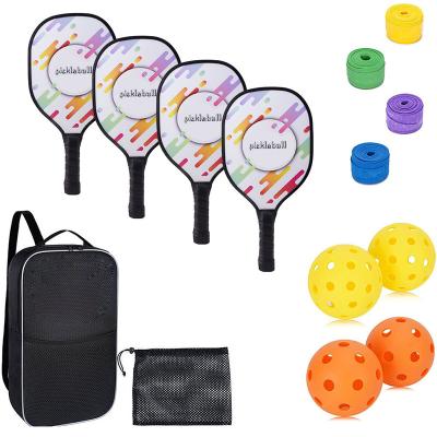 China Portable/Durable/Eco-Friendly/Warterproof/Light Weight/Comfortable 2023 China Custom Logo High Quality USAPA Approved Wood Glass Graphite Carbon Fiber Unibody Toray T700 Pickleball Paddle Set for sale