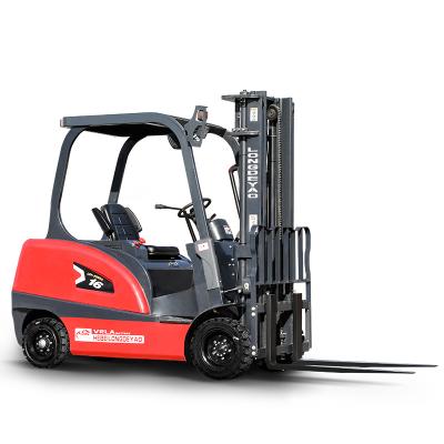 China Factory Manufacturer EXW Price Forklift 4 Wheel Electric Forklift 1.5 Ton With 3 Mast for sale