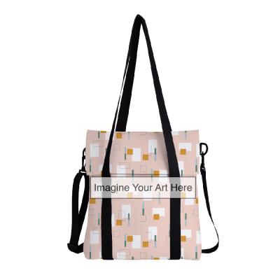 China Daily Tote and Laptop Carrier Multifunctional Custom Design Printed Logo Neoprene Computer Blank Tote Bag for Student College Work for sale