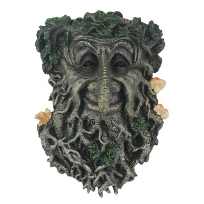 China Europe Old Man Tree Planter Polyresin Garden Yard Hanging Art - Outdoor Tree Sculpture Garden Decoration for sale