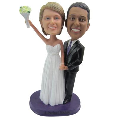 China 2018 China Hot Sale New Product Customized Customized Gifts Royal Prince Harry And Meghan Markle Bobblehead Wedding Gifts for sale