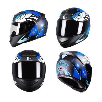 China ABS Man Bike Helmets Motocross Motorcycle Full Face Helmet WHITE/BLACK S/M/L/XL Helmet Safe Offroad Training for sale