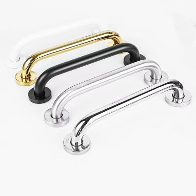 China Modern Brushed 304 Stainless Steel Shower Grab Bar Nickel Bathroom Balance Handle Safety Handrail Support Grab Bar For Handicapped à venda