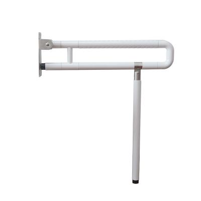 China Modern Wholesale Toilet Railings Disabled Bathroom Grab Rails For Elderly Folding Grab Bars Plastic Handrails à venda