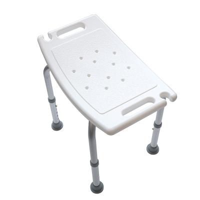 中国 Wholesale Bath and Bathroom Adjustable Aluminum Medical Chair Stool Stainless Steel Tube Shower Seat E-commerce Bath Shower Set Disabled Bathtub Stool Shower Bench 販売のため