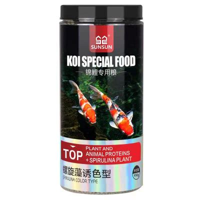 China SUNSUN small aquarium supplies fish food viable healthy feed goldfish floating type sinking type fish feeds koi fish for sale