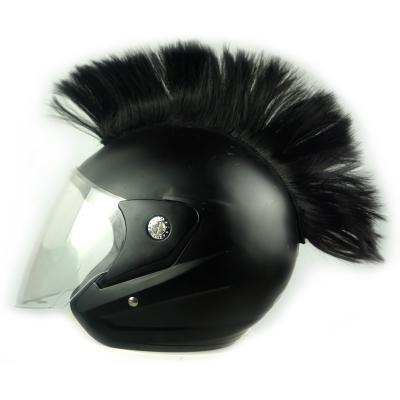 China Party Accessories Helmet Mohawk Wigs Skinhead Wig Hair Patches Wig For Polo Ski Cycling Scooters (Bicycle Motorcycle Helmet Not Included) for sale