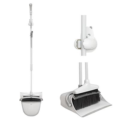 China Hot Selling Simplicity Dustpan and Reading Brush, Broom and Dustpan with Extendable Long Handle for sale