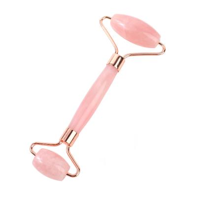 China Natural Crystal Double Head Stones Face Roller Massager Beauty Facial Massager Jade for sale