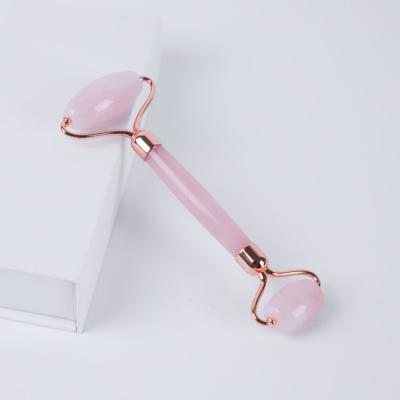 China 2019 New Product Double Head Beauty Instrument Roller Natural Quartz Jade Facial Massager for sale