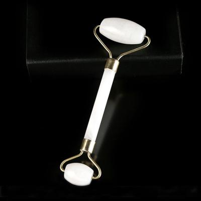 China High Quality 100% Double Head Nephrite Body Massage White Jade Roller For Sale for sale