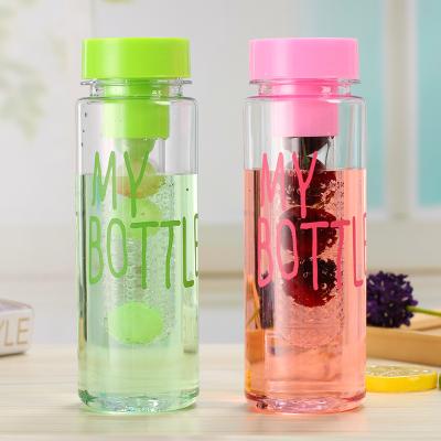 China 500ml Fruit Infuser Sustainable Plastic Water Bottle for sale