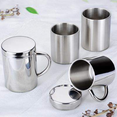 China 210ml 260ml 400ml Sustainable Stainless Steel Mug Double Wall Stainless Steel Mug for sale