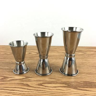 China 25ml 35ml 45ml Viable Cocktail Wine Double Measure Small Measures Stainless Steel Measuring Gauge for sale