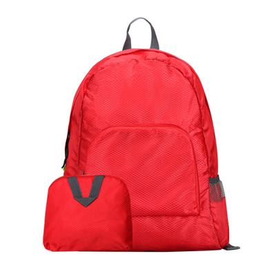 China OEM LOGO Waterproof Cheap Polyester Backpack Foldable Shoulder Bag for sale