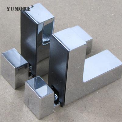 China custom made cheap price aluminum alloy shower glass retaining clips stainless steel casting glass clamps for sale