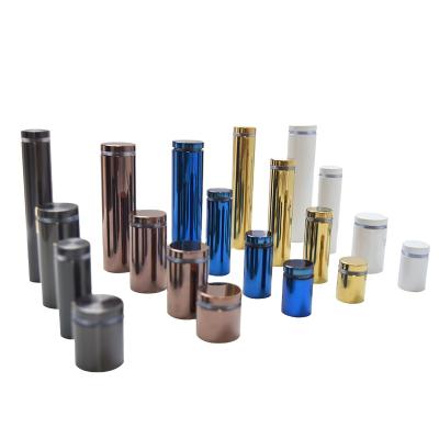 China Customized metal spacer standoff wall fixings solid polished wall mounted standoff for sale