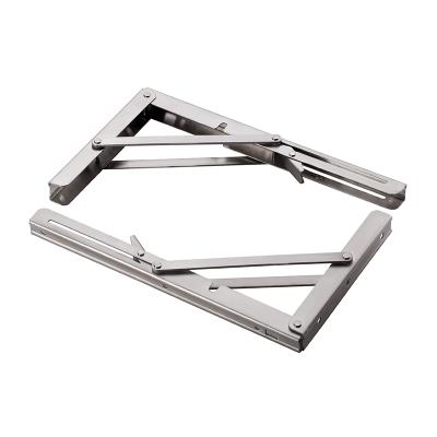 China Stainless Steel 8in 10 12 14 inch Adjustable Folding Shelf Bracket for sale