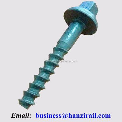 China Railway Rail Used Sleeper Screws For Railroad for sale