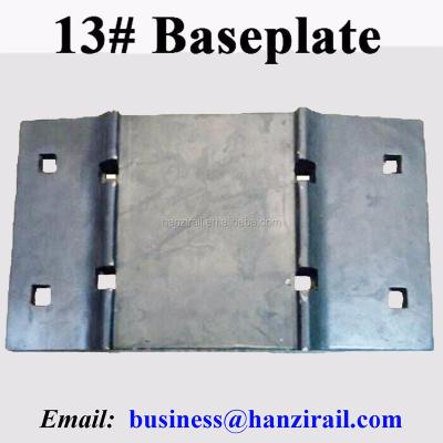 China 45# 13# tie plate/railway base plate/under rail plate for sale