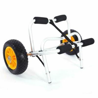 China Jon Boat Carrier Dolly Trailer Wheel Canoe Kayak Caravan Truck Trailer Jon Boat Carrier Dolly Yellow for sale