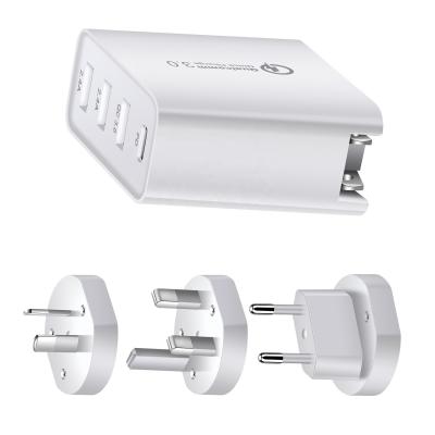 China Factory Price Mobile Phone 48W USB-C PDQC3.0 4 Ports USB Wall Phone Plug Charger For Phone Laptop for sale