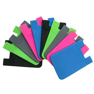 China For phone holder wholesales mobile silicone credit card holder wallet for sale