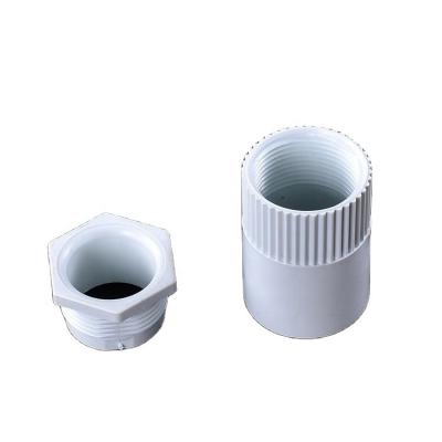 China PVC Factory PVC Pipe Fittings 20mm Wholesale Male Female PVC Bush for sale