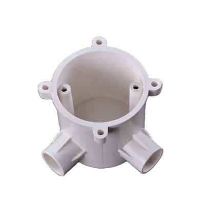 China 20mm PVC BS4568/BS31 Electrical Flame Retardant Two Way Plastic Conduit Electrical Construction Or Junction Box for sale