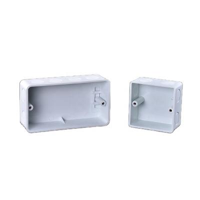 China Two 118 PC Electrical Junction Boxes 118 Electrical Bottom Mounted Construction Or Type Wall Switch Outlet Box for sale