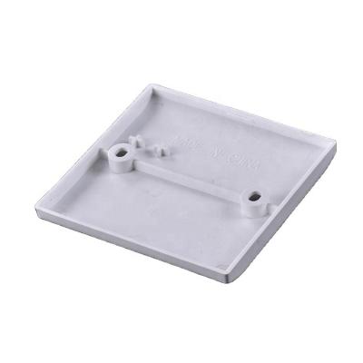 China Waterproof 3X3 Switch Cover PVC Electrical Switch Junction Box Flat Cover for sale